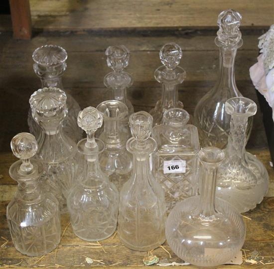 Collection of decanters